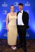 1 June 2024; Tom O'Sullivan and Aoife Conway on arrival at the 2024 Leinster Rugby Awards Ball at The InterContinental Hotel in Dublin. Photo by Harry Murphy/Sportsfile