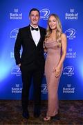 1 June 2024; Darragh Curley and Ciara Connolly on arrival at the 2024 Leinster Rugby Awards Ball at The InterContinental Hotel in Dublin. Photo by Harry Murphy/Sportsfile