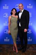 1 June 2024; Rhys Ruddock and Caoimhe O'Malley on arrival at the 2024 Leinster Rugby Awards Ball at The InterContinental Hotel in Dublin. Photo by Harry Murphy/Sportsfile