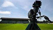 2 June 2024; A broadcast camera is seen before the GAA Football All-Ireland Senior Championship Round 2 match between Meath and Kerry at Páirc Tailteann in Navan, Meath. Photo by Stephen Marken/Sportsfile