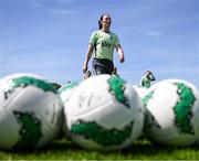 2 June 2024; Megan Campbell during a Republic of Ireland women's training session at the FAI National Training Centre in Abbotstown, Dublin. Photo by Stephen McCarthy/Sportsfile