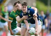 2 June 2024; Cillian Burke of Kerry in action against Darragh Campion of Meath during the GAA Football All-Ireland Senior Championship Round 2 match between Meath and Kerry at Páirc Tailteann in Navan, Meath. Photo by Stephen Marken/Sportsfile