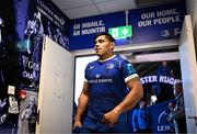 31 May 2024; Michael Ala'alatoa of Leinster returns to the dressing room after the United Rugby Championship match between Leinster and Connacht at the RDS Arena in Dublin. Photo by Harry Murphy/Sportsfile