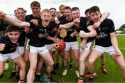 2 June 2024; Kilkenny players celebrate after the Electric Ireland Corn Michael Hogan Celtic Challenge final match between Tipperary Blue and Kilkenny at UPMC Nowlan Park in Kilkenny. Photo by Tom Beary/Sportsfile