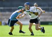 2 June 2024; Cian Stack of East Cork is tackled by Thomas Ambrose of Dublin during the Electric Ireland Corn John Scott Celtic Challenge final match between East Cork and Dublin at UPMC Nowlan Park in Kilkenny. Photo by Tom Beary/Sportsfile