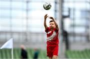 29 May 2024; Conor Browne of Beaumont BNS, Blackrock, Cork, during the FAI Primary 5s Finals day at Aviva Stadium in Dublin. Photo by Stephen McCarthy/Sportsfile