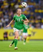 4 June 2024; Kyra Carusa of Republic of Ireland during the 2025 UEFA Women's European Championship qualifying match between Sweden and Republic of Ireland at Friends Arena in Stockholm, Sweden. Photo by Stephen McCarthy/Sportsfile