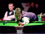 28 March 2001; Ken Doherty during his first round match against Steve Davis at the Irish Masters Snooker at the Citywest Hotel in Dublin. Photo by Matt Browne/Sportsfile