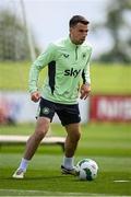 6 June 2024; Seamus Coleman during a Republic of Ireland training session at the FAI National Training Centre in Abbotstown, Dublin. Photo by Seb Daly/Sportsfile