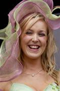 5 August 2004; Julie Redmond, from Clonskea, Dublin, pictured with a 10,000 Euro diamond necklace, sponsored by Appleby's of Dublin, for winning Ladies Day at the Dublin Horse Show, Main Arena, RDS, Dublin. Picture credit; Matt Browne / SPORTSFILE