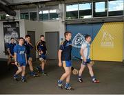 14 September 2013; The Clare players make their way to the dressing rooms before the game. Bord Gáis Energy GAA Hurling Under 21 All-Ireland 'A' Championship Final, Antrim v Clare, Semple Stadium, Thurles, Co. Tipperary. Picture credit: Ray McManus / SPORTSFILE