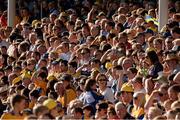 14 September 2013; Clare and Antrim supporters watch the game. Bord Gáis Energy GAA Hurling Under 21 All-Ireland 'A' Championship Final, Antrim v Clare, Semple Stadium, Thurles, Co. Tipperary. Picture credit: Ray McManus / SPORTSFILE