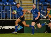 6 September 2013; Adam Byrne, Leinster, on his way to scoring a try. Under 20 Interprovincial, Leinster v Connacht, Donnybrook Stadium, Donnybrook, Dublin. Picture credit: Ray McManus / SPORTSFILE