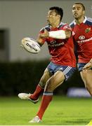 20 September 2013; Casey Laulala, Munster, in action against Benetton Treviso. Celtic League 2013/14, Round 3, Benetton Treviso v Munster, Stadio Monigo, Treviso, Italy. Picture credit: Roberto Bregani / SPORTSFILE