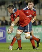 20 September 2013; James Coughlan, Munster, in action against Benetton Treviso. Celtic League 2013/14, Round 3, Benetton Treviso v Munster, Stadio Monigo, Treviso, Italy. Picture credit: Roberto Bregani / SPORTSFILE