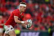 7 June 2024; Seán O'Brien of Munster during the United Rugby Championship quarter-final match between Munster and Ospreys at Thomond Park in Limerick. Photo by Brendan Moran/Sportsfile