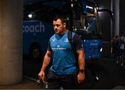 8 June 2024; Cian Healy of Leinster arrives before the United Rugby Championship quarter-final match between Leinster and Ulster at the Aviva Stadium in Dublin. Photo by Harry Murphy/Sportsfile