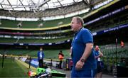 8 June 2024; Ulster head coach Richie Murphy walks the pitch before the United Rugby Championship quarter-final match between Leinster and Ulster at the Aviva Stadium in Dublin. Photo by Harry Murphy/Sportsfile