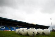 9 June 2024; A view of footballs before during the Tailteann Cup preliminary quarter-final match between Laois and New York at Laois Hire O'Moore Park in Portlaoise, Laois. Photo by Tom Beary/Sportsfile