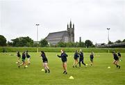 9 June 2024; Donegal players warm-up before the TG4 All-Ireland Ladies Football Senior Championship Round 1 match between Donegal and Kerry at MacCumhaill Park in Ballybofey, Donegal. Photo by Ben McShane/Sportsfile