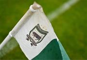 9 June 2024; A detailed view of a sideline flag before the TG4 All-Ireland Ladies Football Senior Championship Round 1 match between Donegal and Kerry at MacCumhaill Park in Ballybofey, Donegal. Photo by Ben McShane/Sportsfile