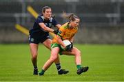 9 June 2024; Niamh McLaughlin of Donegal in action against Ciara Murphy of Kerry during the TG4 All-Ireland Ladies Football Senior Championship Round 1 match between Donegal and Kerry at MacCumhaill Park in Ballybofey, Donegal. Photo by Ben McShane/Sportsfile