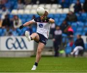 9 June 2024; Killian Butler of New York scores a point from a free during the Tailteann Cup preliminary quarter-final match between Laois and New York at Laois Hire O'Moore Park in Portlaoise, Laois. Photo by Tom Beary/Sportsfile