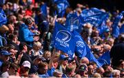 8 June 2024; Leinster supporters before the United Rugby Championship quarter-final match between Leinster and Ulster at Aviva Stadium in Dublin. Photo by Ramsey Cardy/Sportsfile