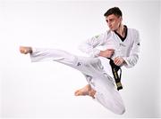 13 June 2024; Ireland Olympic Taekwondo athlete Jack Woolley during the Team Ireland Paris 2024 Team Announcement at the National Indoor Arena on the Sport Ireland Campus, Dublin. Photo by David Fitzgerald/Sportsfile