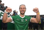 9 June 2024; Tom Morrissey of Limerick celebrates after the Munster GAA Hurling Senior Championship final match between Clare and Limerick at FBD Semple Stadium in Thurles, Tipperary. Photo by John Sheridan/Sportsfile