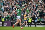 9 June 2024; Gearóid Hegarty of Limerick celebrates at the final whistle of the Munster GAA Hurling Senior Championship final match between Clare and Limerick at FBD Semple Stadium in Thurles, Tipperary. Photo by Brendan Moran/Sportsfile