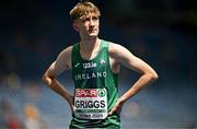 10 June 2024; Nick Griggs of Ireland reacts after competing in the men's 1500m heats during day four of the 2024 European Athletics Championships at the Stadio Olimpico in Rome, Italy. Photo by Sam Barnes/Sportsfile