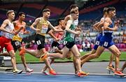 10 June 2024; Nick Griggs of Ireland, centre, competes in the men's 1500m heats during day four of the 2024 European Athletics Championships at the Stadio Olimpico in Rome, Italy. Photo by Sam Barnes/Sportsfile