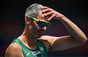 10 June 2024; Thomas Barr of Ireland reacts after their men's 400m hurdles semi-final during day four of the 2024 European Athletics Championships at the Stadio Olimpico in Rome, Italy. Photo by Sam Barnes/Sportsfile