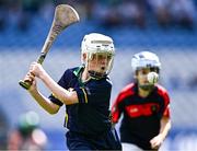 10 June 2024; Rhys Ó Mongaigh Ó Cuidithe of Gaelscoil Míde, Raheny, during the Corn Padraig Mac Giolla Bhearraigh Final against St Fintan's NS, Sutton, during the Allianz Cumann na mBunscoil Finals at Croke Park in Dublin. Photo by Piaras Ó Mídheach/Sportsfile