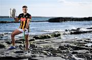 11 June 2024; Paddy Deegan of Kilkenny poses for a portrait with the Liam MacCarthy cup during the national launch of the GAA Hurling All-Ireland Senior Championship at Spanish Point in Clare. Photo by Brendan Moran/Sportsfile