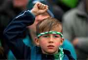 9 June 2024; A Limerick supporter near the end of the Munster GAA Hurling Senior Championship final match between Clare and Limerick at FBD Semple Stadium in Thurles, Tipperary. Photo by Ray McManus/Sportsfile