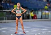 11 June 2024; Laura Mooney of Ireland after competing in the women's 10,000m final during day five of the 2024 European Athletics Championships at the Stadio Olimpico in Rome, Italy. Photo by Sam Barnes/Sportsfile