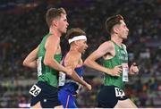 12 June 2024; Barry Keane, left, and Peter Lynch of Ireland compete in the men's 10,000m final during day six of the 2024 European Athletics Championships at the Stadio Olimpico in Rome, Italy. Photo by Sam Barnes/Sportsfile