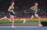 12 June 2024; Brian Fay, right, and Barry Keane of Ireland compete in the men's 10,000m final during day six of the 2024 European Athletics Championships at the Stadio Olimpico in Rome, Italy. Photo by Sam Barnes/Sportsfile