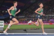 12 June 2024; Brian Fay, right, and Barry Keane of Ireland compete in the men's 10,000m final during day six of the 2024 European Athletics Championships at the Stadio Olimpico in Rome, Italy. Photo by Sam Barnes/Sportsfile