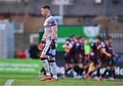 13 June 2024; Derry City goalkeeper Brian Maher reacts after conceding a first goal during the SSE Airtricity Men's Premier Division match between Bohemians and Derry City at Dalymount Park in Dublin. Photo by Ben McShane/Sportsfile