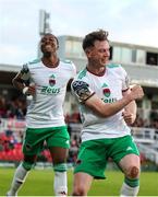 13 June 2024; Cian Murphy of Cork City celebrates after scoring his side's fourth goal during the SSE Airtricity Men's First Division match between Cork City and Cobh Ramblers at Turner's Cross in Cork. Photo by Michael P Ryan/Sportsfile