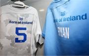 15 June 2024; The jersey of Leinster co-captain James Ryan is seen in the dressing room before the United Rugby Championship semi-final match between Vodacom Bulls and Leinster at Loftus Versfeld Stadium in Pretoria, South Africa. Photo by Shaun Roy/Sportsfile