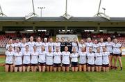 15 June 2024; The Galway panel before the TG4 All-Ireland Ladies Football Senior Championship Round 2 match between Cork and Galway at MTU Cork in Cork. Photo by David Fitzgerald/Sportsfile