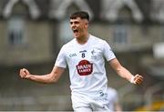 15 June 2024; Evan Boyle of Kildare celebrates after the final whistle during the Electric Ireland GAA Football All-Ireland Minor Championship Tier 2 final match between Cavan and Kildare at Páirc Tailteann in Navan, Meath. Photo by Tyler Miller/Sportsfile