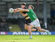 15 June 2024; Patrick O'Connor of Sligo scores his side's second goal during the Tailteann Cup quarter-final match between Sligo and Limerick at Markievicz Park in Sligo. Photo by Stephen Marken/Sportsfile