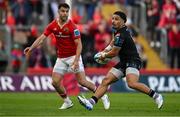 15 June 2024; Sione Tuipulotu of Glasgow Warriors during the United Rugby Championship semi-final match between Munster and Glasgow Warriors at Thomond Park in Limerick. Photo by Brendan Moran/Sportsfile