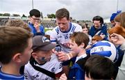 16 June 2024; Conor McManus of Monaghan signs autographs after the GAA Football All-Ireland Senior Championship Round 3 match between Monaghan and Meath at Kingspan Breffni in Cavan. Photo by Ben McShane/Sportsfile