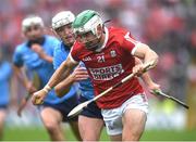 22 June 2024; Shane Kingston of Cork in action against Darragh Power of Dublin during the GAA Hurling All-Ireland Senior Championship quarter-final match between Dublin and Cork at FBD Semple Stadium in Thurles, Tipperary. Photo by John Sheridan/Sportsfile